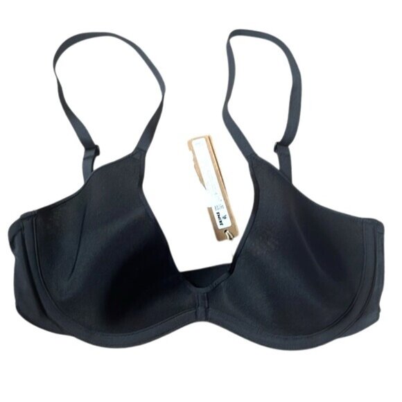 Skims 32DDDD Weightless Scoop Bra Onyx Black NWT $58 MSRP - Picture 1 of 6